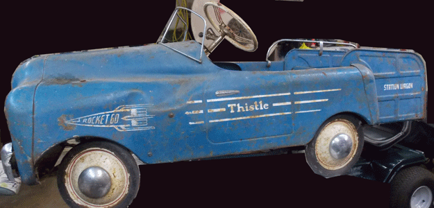 thistle pedal car